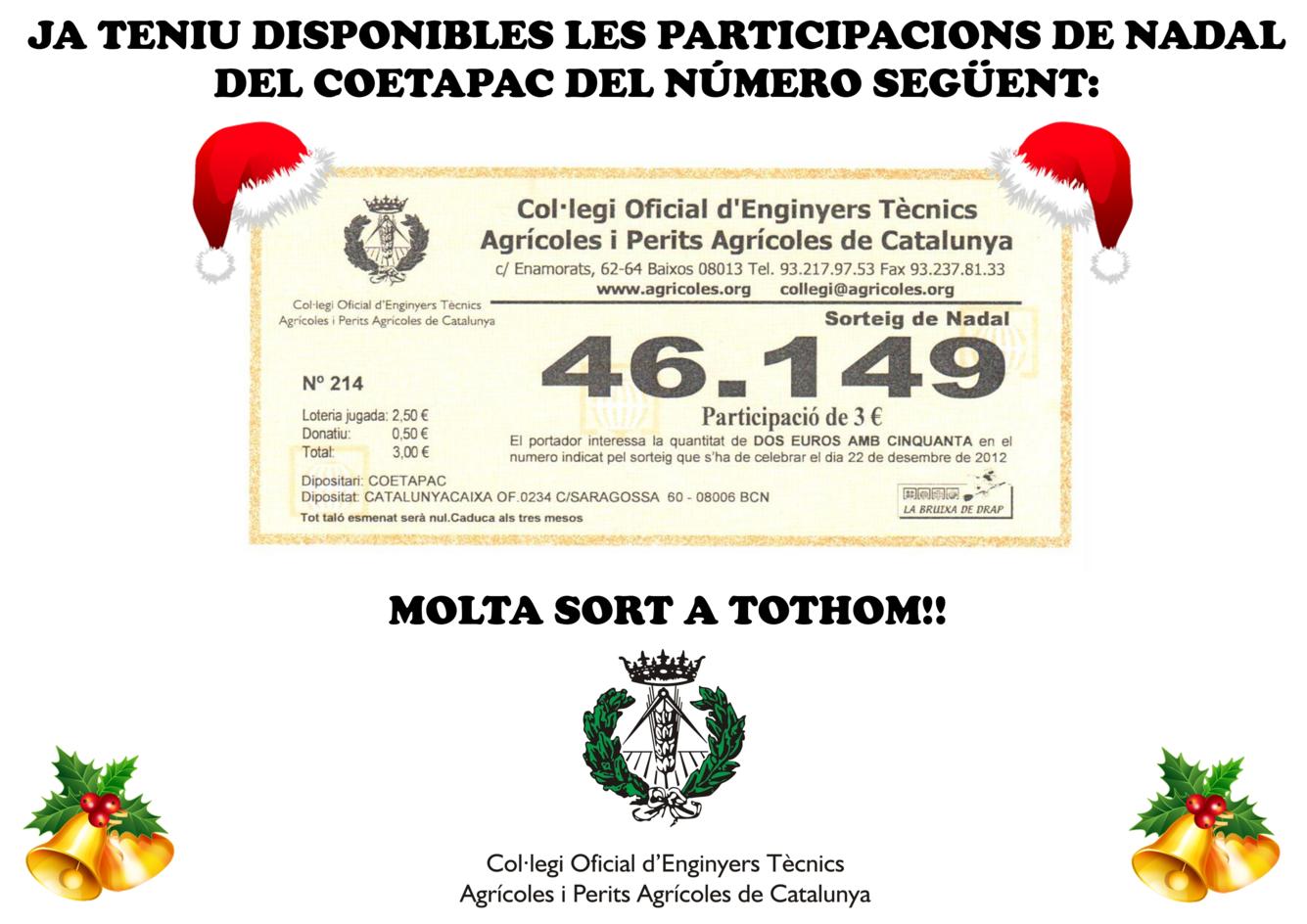 Participació Loteria de Nadal